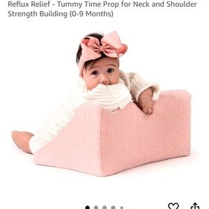 Pink Tummy Time Prop for Babies